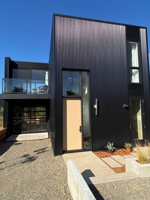 Entrance and parking area