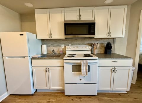 Whip up easy meals and snacks. Your practical kitchen has the basics.