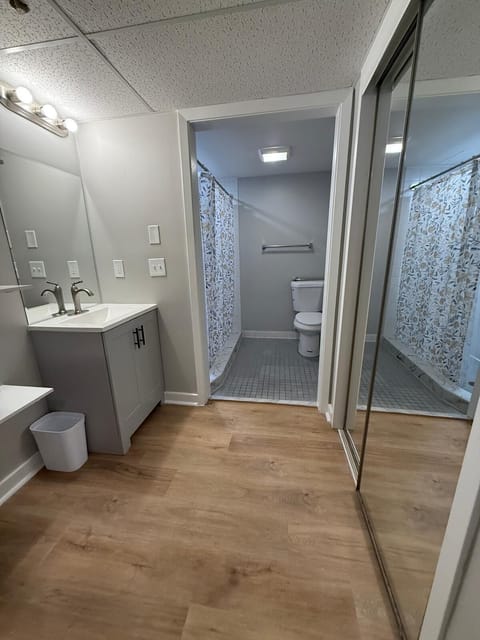 Refresh and recharge in your private bath, ready for anything.