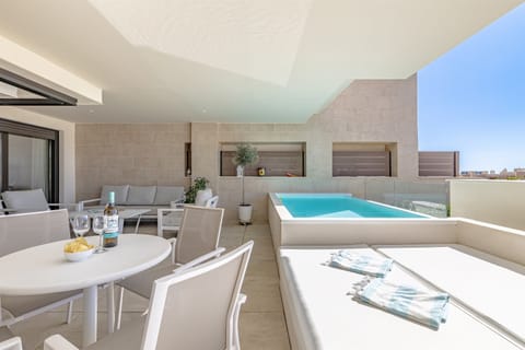 Private plunge pool on the large terrace