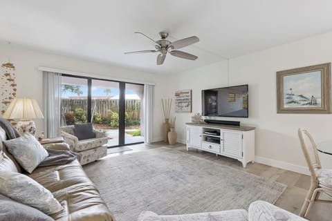Bright & airy living room with ground floor patio