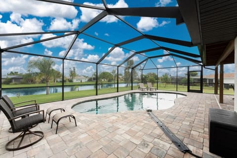 Private Pool overlooking the canal