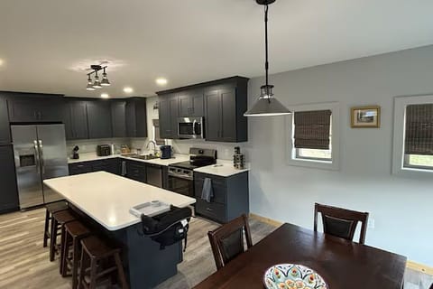 Kitchen with custom cabinets