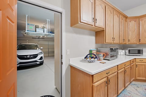 Shared Garage: Entry to Private Casita Kitchen (Host enters through Courtyard)