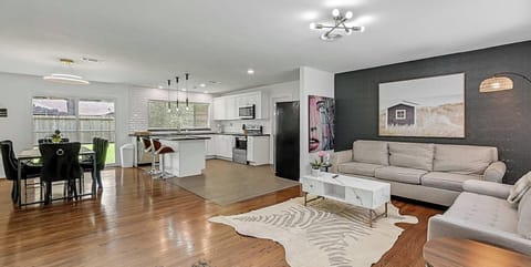Bright open-concept living space