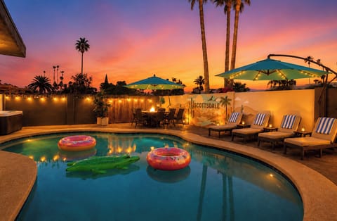 Sunsets by the pool