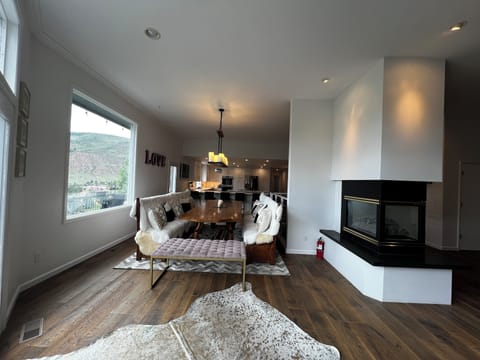 Seats for 14 more at the huge dining table