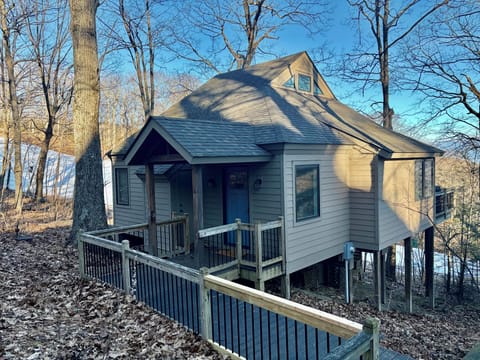 Treehouse on Lower Tyro Ski Slope with flat driveway and zero stairs to entry!
