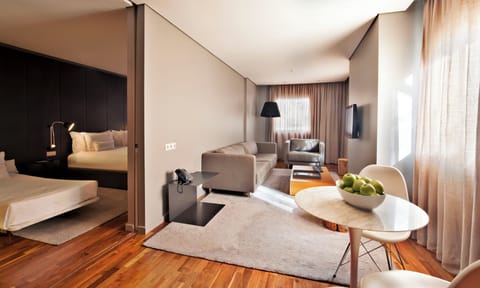 Settle into your spacious suite with bedroom and lounge flow.