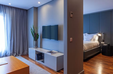 Enjoy easy suite living with TV comfort near the bedroom.