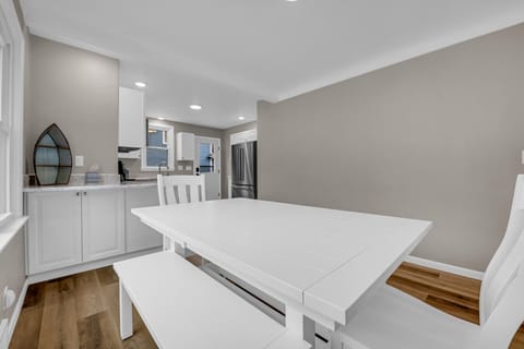 Bright dining space ready for shared moments