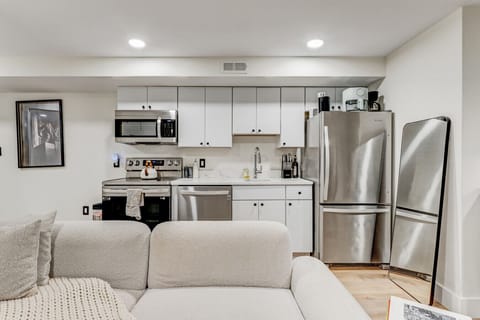 Seamless open layout cook, relax, and connect all in one space