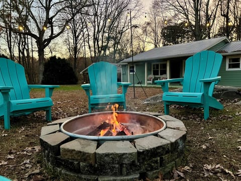 “Cozy fire pit for clear December nights on Lookout Mountain.”
