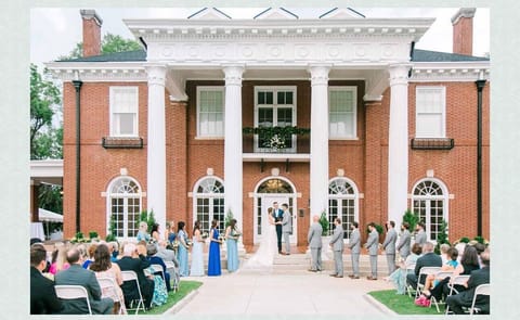 Outdoor banquet area