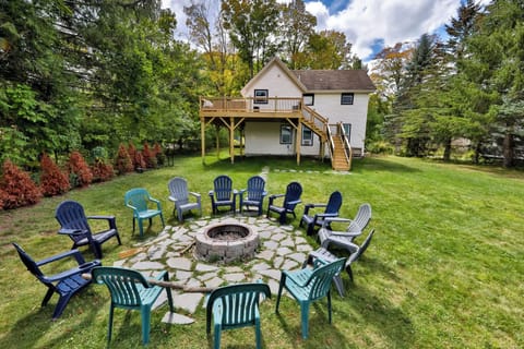 Fire Pit and Deck, Backyard