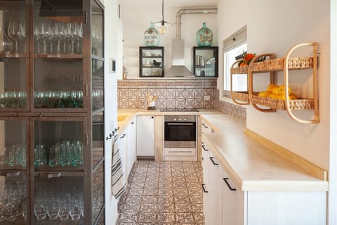 The beautifully designed, bespoke kitchen.