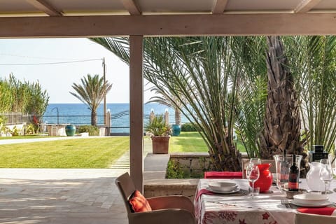 The al fresco dining area.
