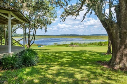 Views from the back of the home.  Picturesque Lake Jackson.
