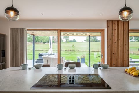 The kitchen at Kingfisher Forge, Shropshire