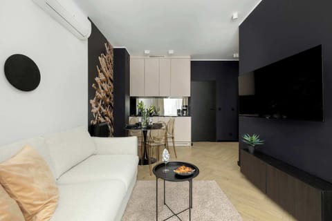 The elegant living area perfect for both relaxation and entertainment.