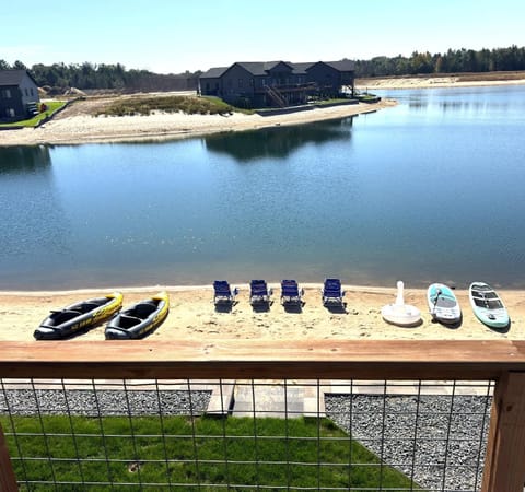 Sit on the upper deck and watch all the lake fun activities! 