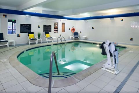 Swim comfortably with spacious decking and easy pool access.