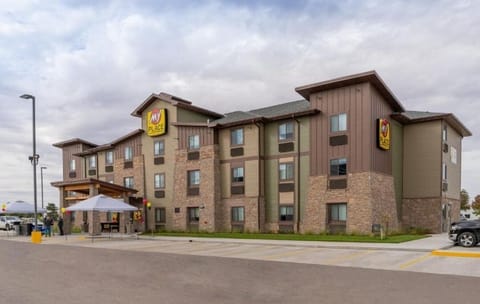 Arrive with ease to a modern, welcoming hotel exterior.