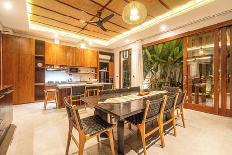 Dining area of the villa