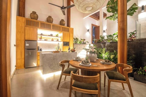 Dining area  at night time