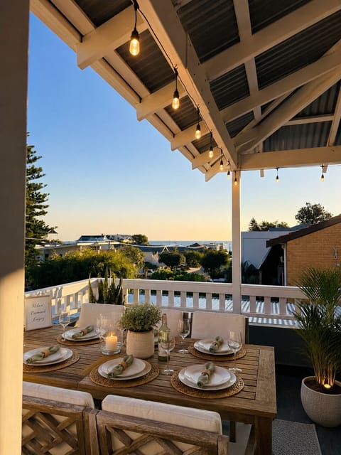 View from the Balcony overlooking the ocean