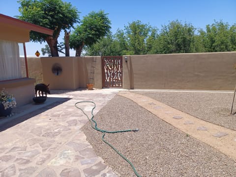 View of the Main Entrance from the Yard