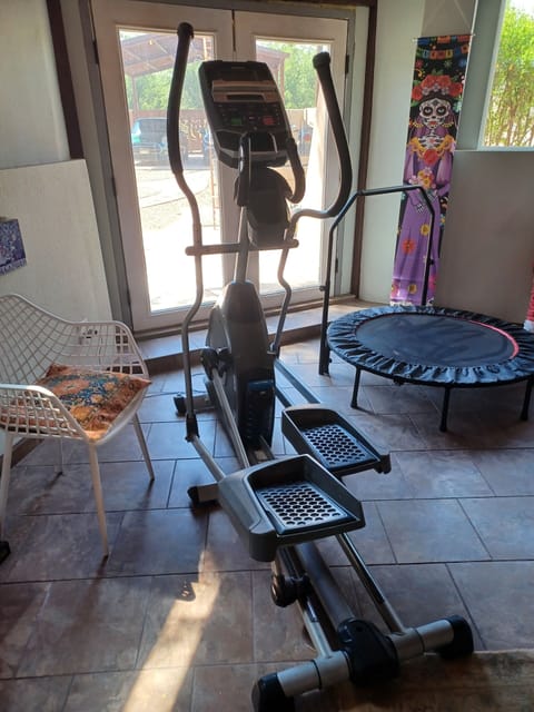 Elliptical Walker and Mini Trampoline