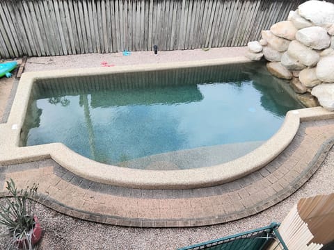 Salt water swimming pool