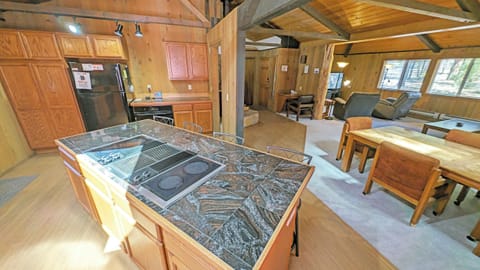 Kitchen island looking at the Dining and Living