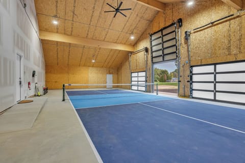 Indoor pickleball court!