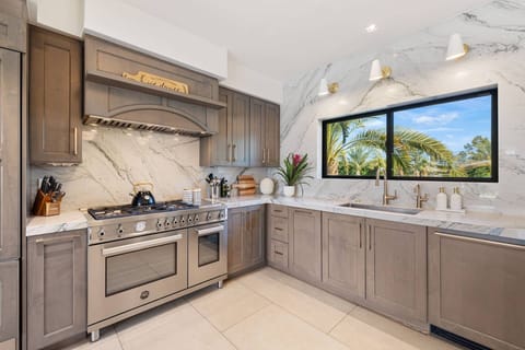 Kitchen with top of the line appliances
