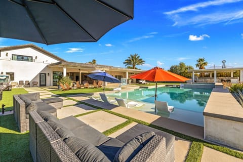 Comfortable seating for relaxation at the pool