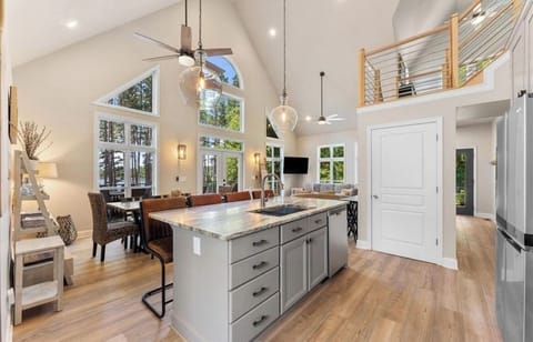 Kitchen and dining area
