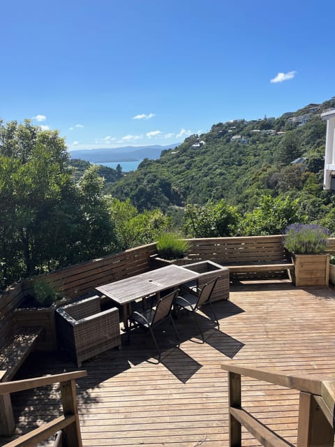 Deck down to your seaview apartment
