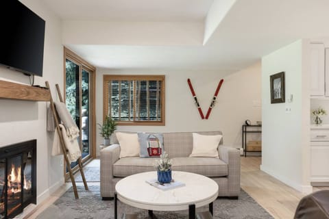 Gather around the warmth of the wood-burning fireplace after a day of adventure!