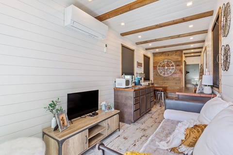 Tiny home relaxation area