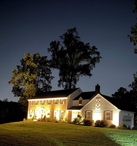 House at night
