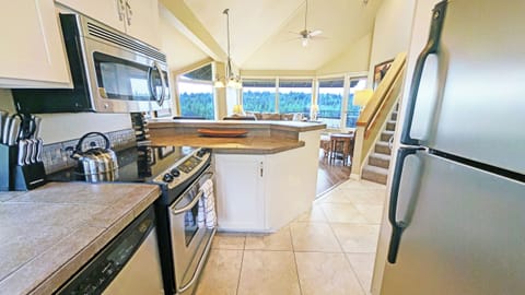 The natural light floods the whole open area