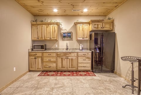 Small kitchen in the ground floor-game area