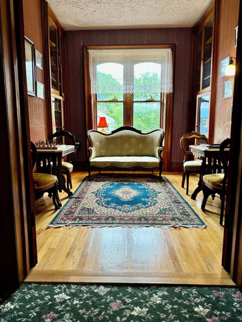 The library/games area. 