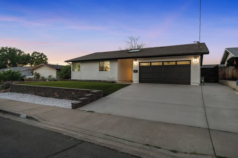 Spacious driveway makes coming and going a breeze.