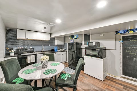 Kitchen & Dining Area | Central A/C & Heat