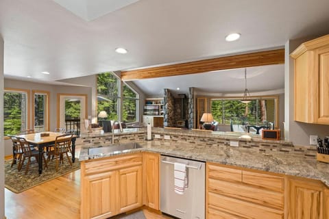 Kitchen looking into the living room