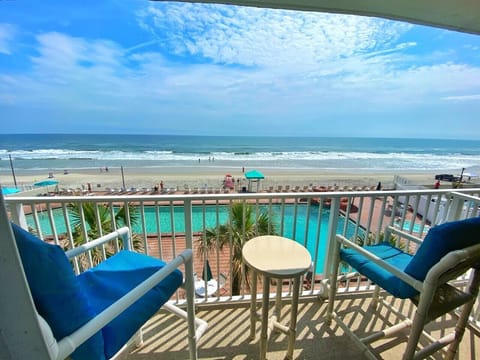 Sip, relax, and take in the ocean breeze from the balcony.
