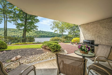 Lake Harmony Vacation Rental | 2BR | 2BA | 6 Steps to Enter | 1,096 Sq Ft